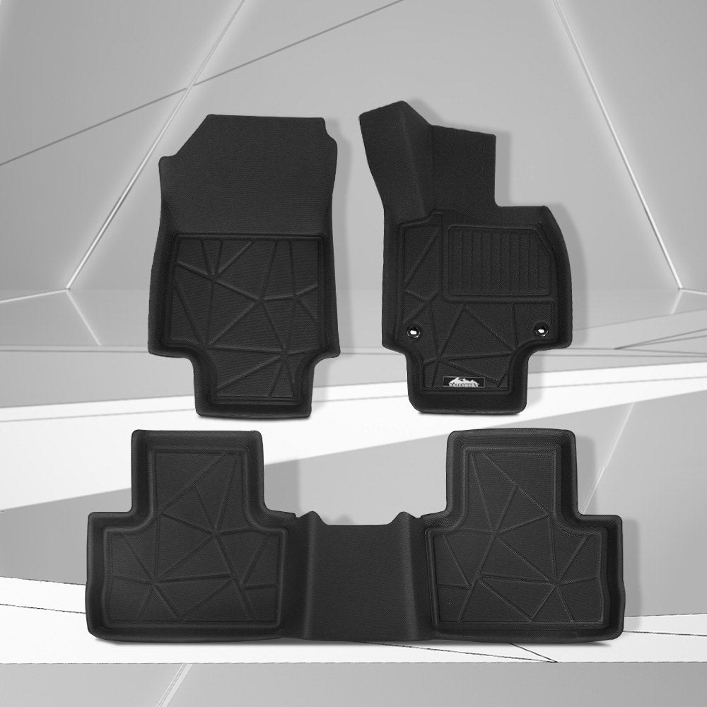 Weisshorn Car Rubber Floor Mats Front And Rear Compatible For Toyota RAV4 2019-2022-Auto Accessories > Auto Accessories Others > Automotive Decor-PEROZ Accessories
