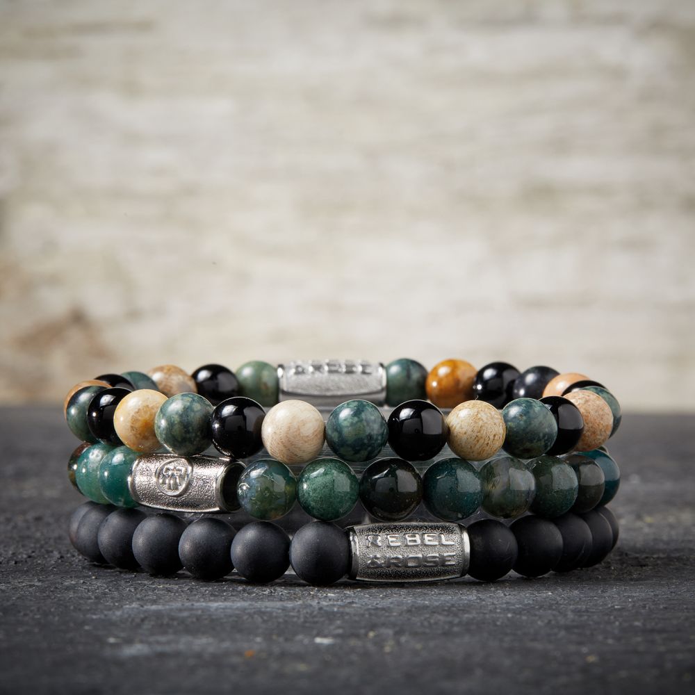 Rebel and Rose Autumn Storm 8mm Bracelet-PEROZ Accessories