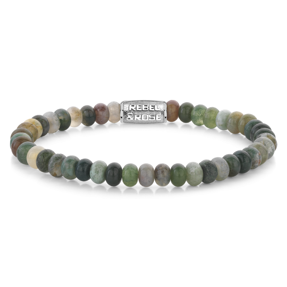 Rebel and Rose Indian Summer Round Slices 6mm Bracelet-PEROZ Accessories