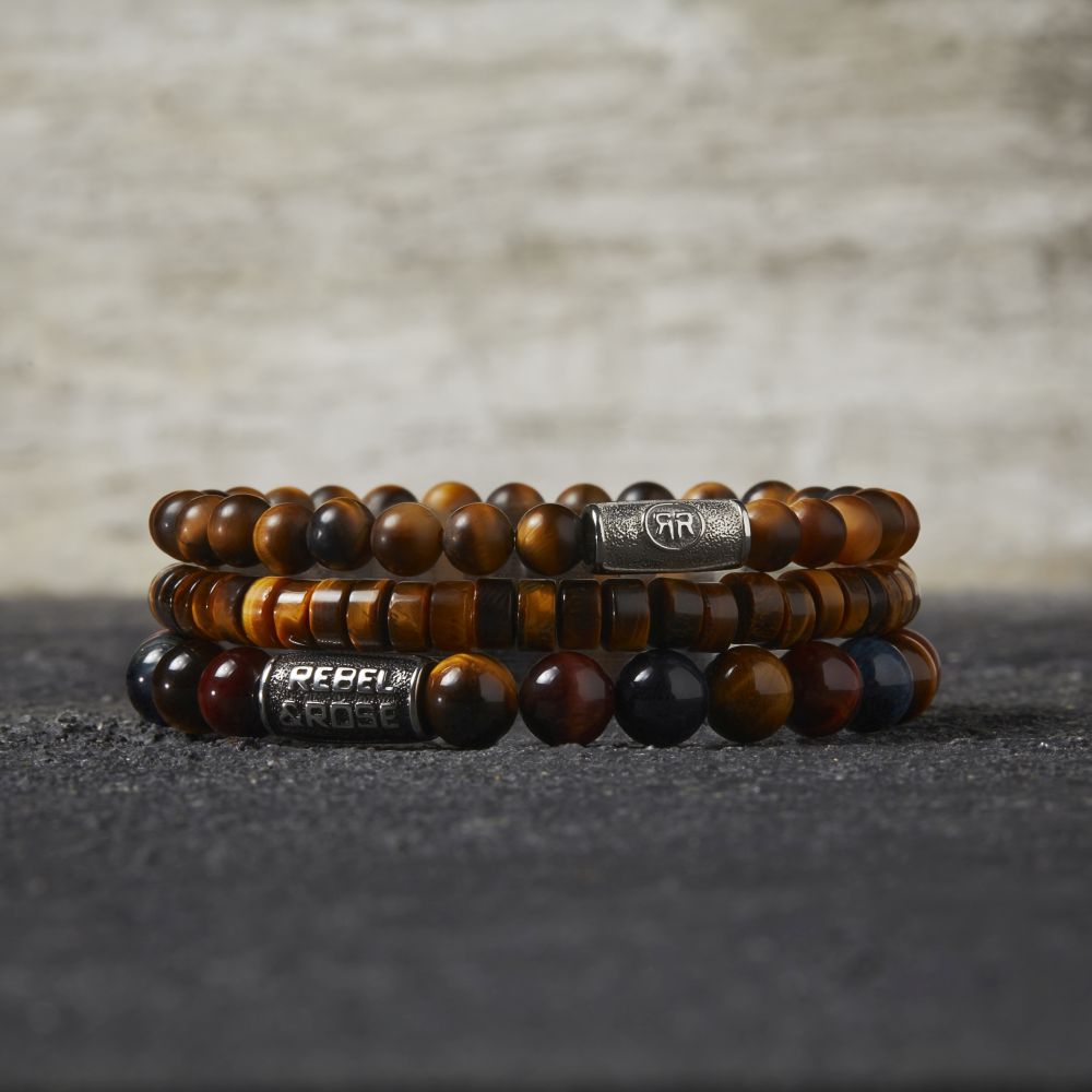 Rebel and Rose Slices - Tiger Lily 6mm Bracelet-PEROZ Accessories