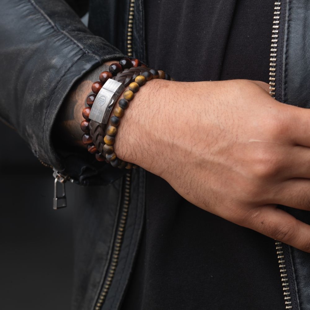 Rebel and Rose Tiger Lily 6mm Bracelet-PEROZ Accessories