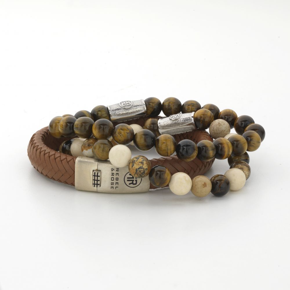 Rebel and Rose Tiger Lily 8mm Bracelet-PEROZ Accessories