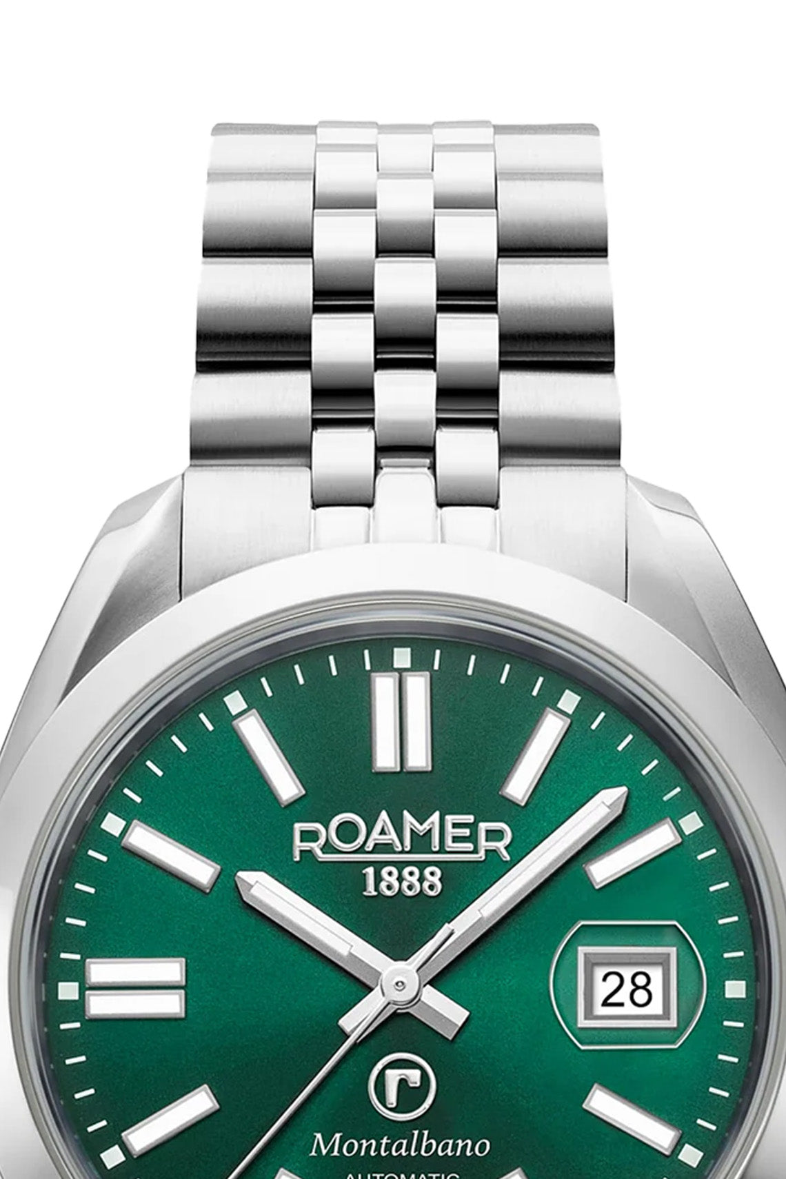Roamer Montalbano Gents 41mm Green Dial Stainless Steel Strap Watch-PEROZ Accessories