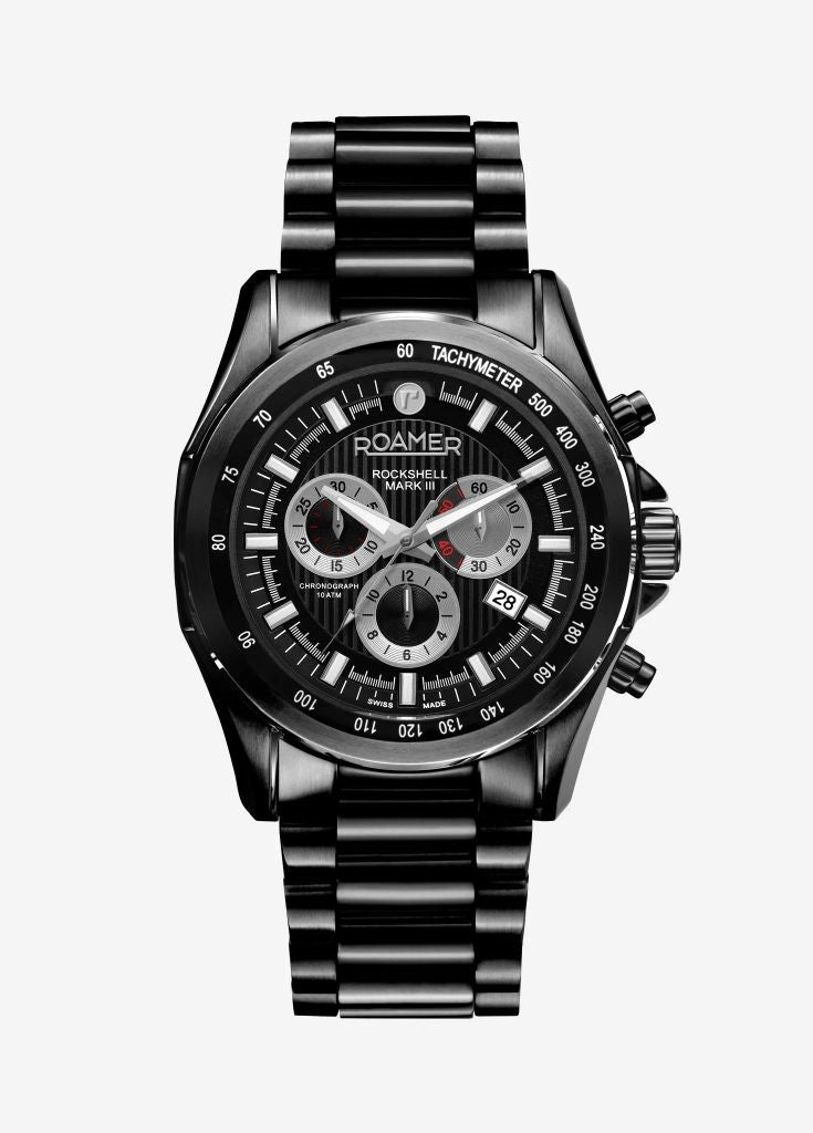 Roamer Rockshell Mark III Chrono Black Watch-PEROZ Accessories
