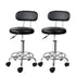 Artiss 2x Salon Stool Swivel Chair Backrest Black-Bar Stools-PEROZ Accessories