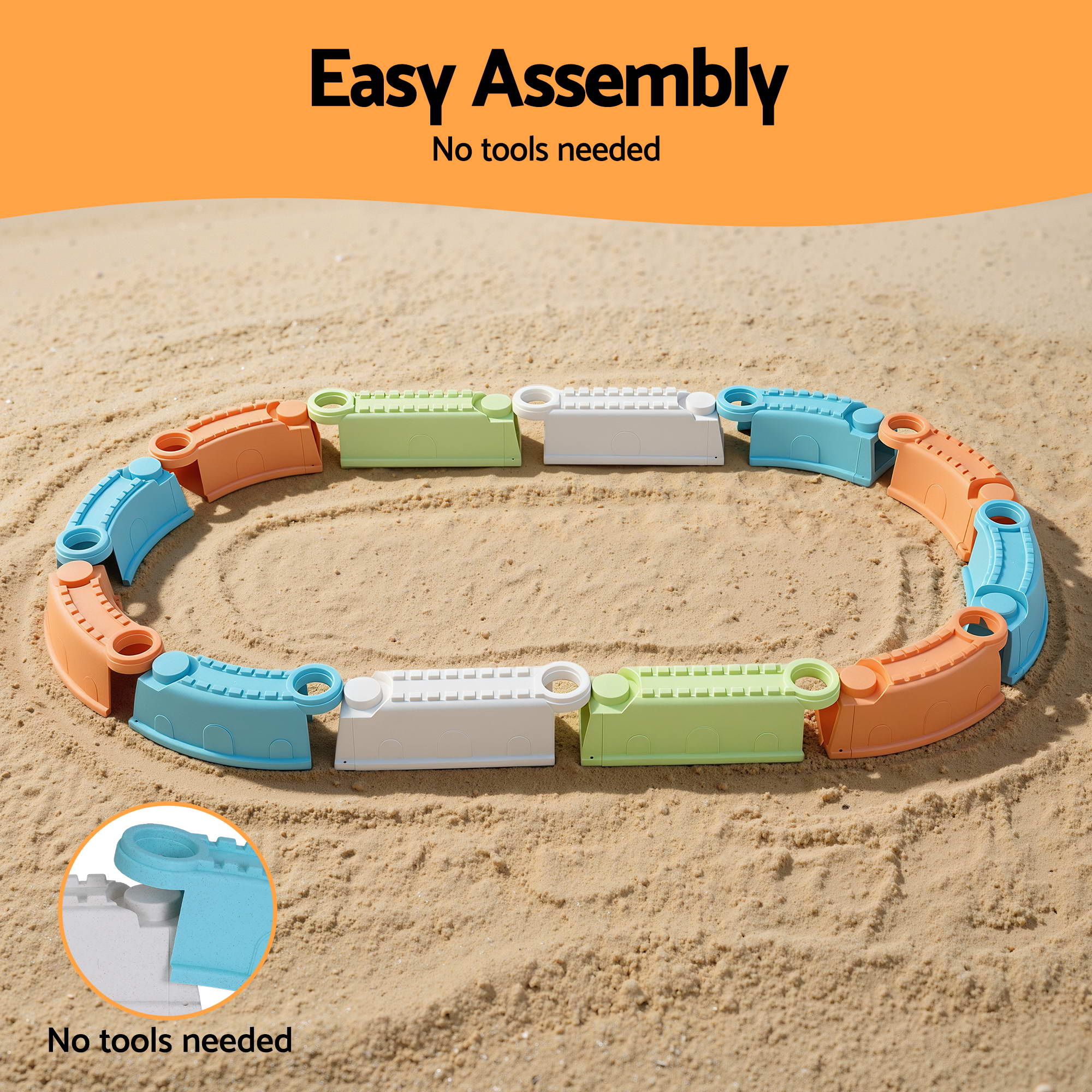 Keezi Kids Sandpit Set Beach Toys Sand Box Outdoor Backyard Play Area-Baby & Kids > Baby & Kid&
