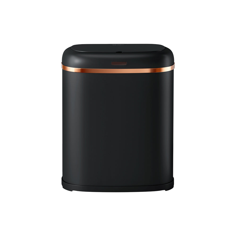 Devanti 38L Motion Sensor Bin Rubbish Automatic Black-Home & Garden > Kitchen Bins > Automatic Bins-PEROZ Accessories