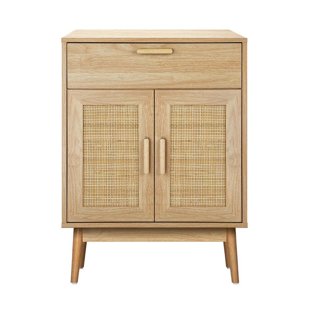 Oikiture Sideboard Cabinet Buffet Rattan Furniture Cupboard Hallway Table Wood-Sideboard-PEROZ Accessories