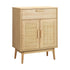 Oikiture Sideboard Cabinet Buffet Rattan Furniture Cupboard Hallway Table Wood-Sideboard-PEROZ Accessories