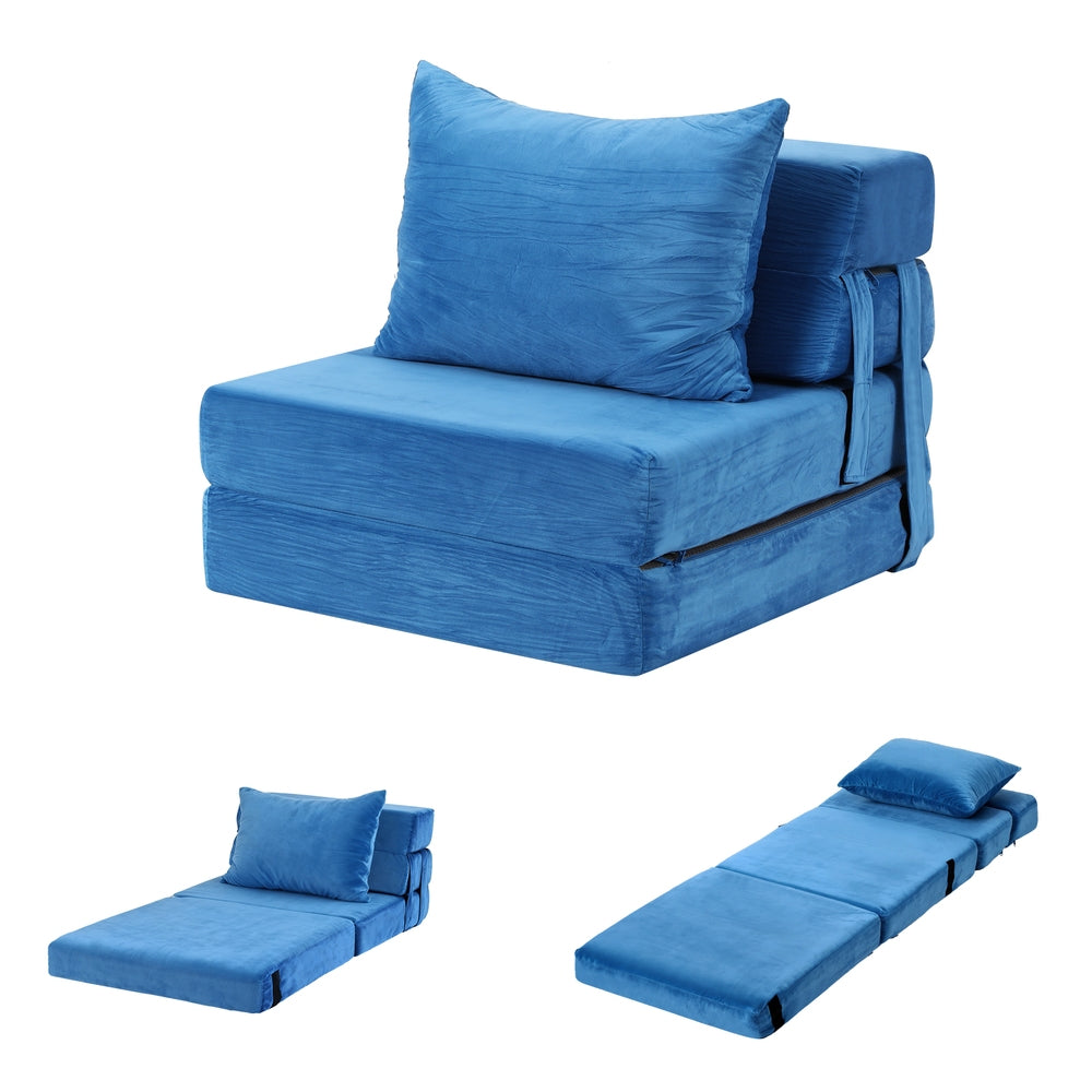 Artiss Convertible Folding Sofa Bed Armless Lounger Foam Floor Sofas Futons Couches-Furniture > Sofas > Sofas & Sofa Beds-PEROZ Accessories