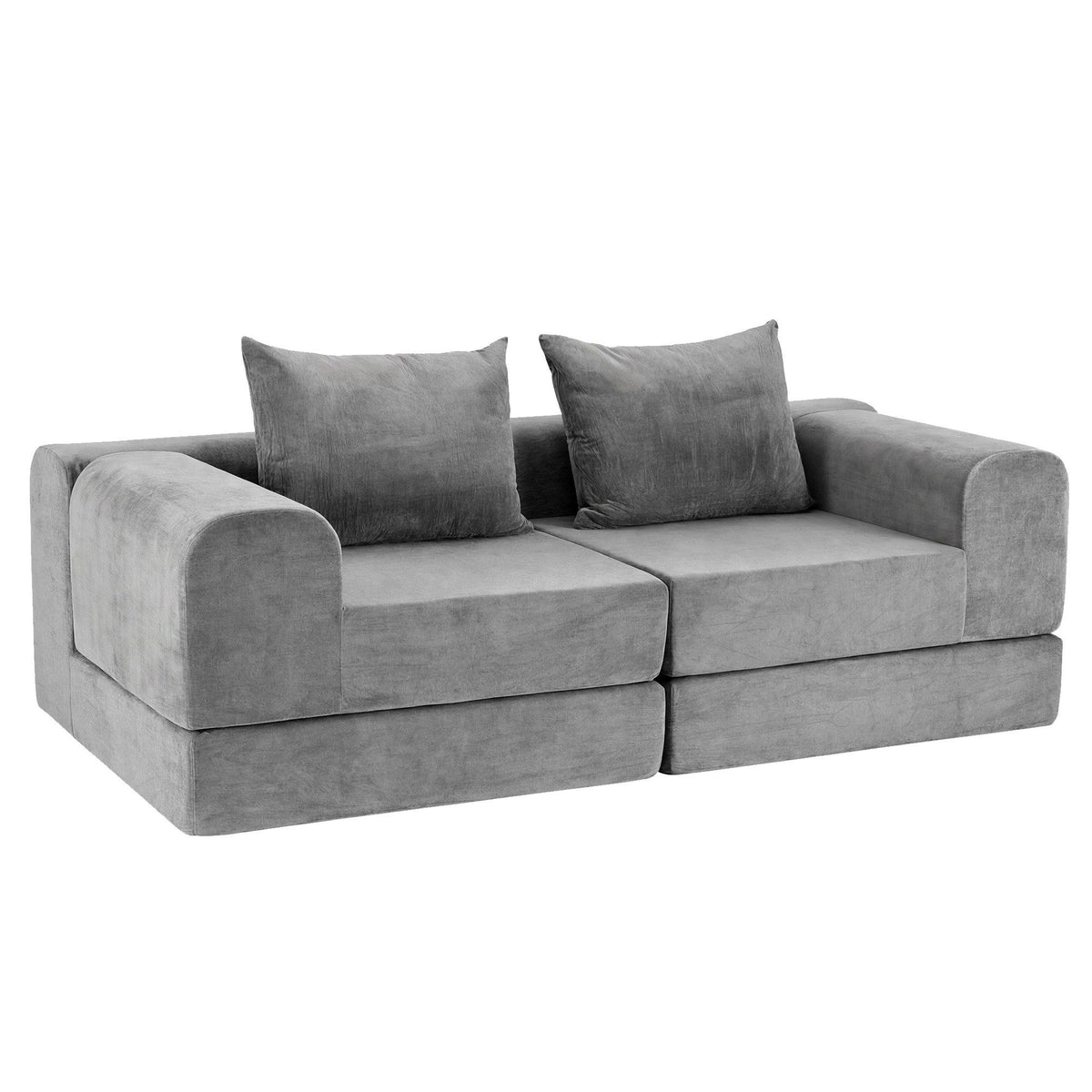 Artiss 5-in-1 Convertible Sofa Bed Floor Mattress Modular Boneless Curved Couch-Furniture > Sofas > Sofas & Sofa Beds-PEROZ Accessories