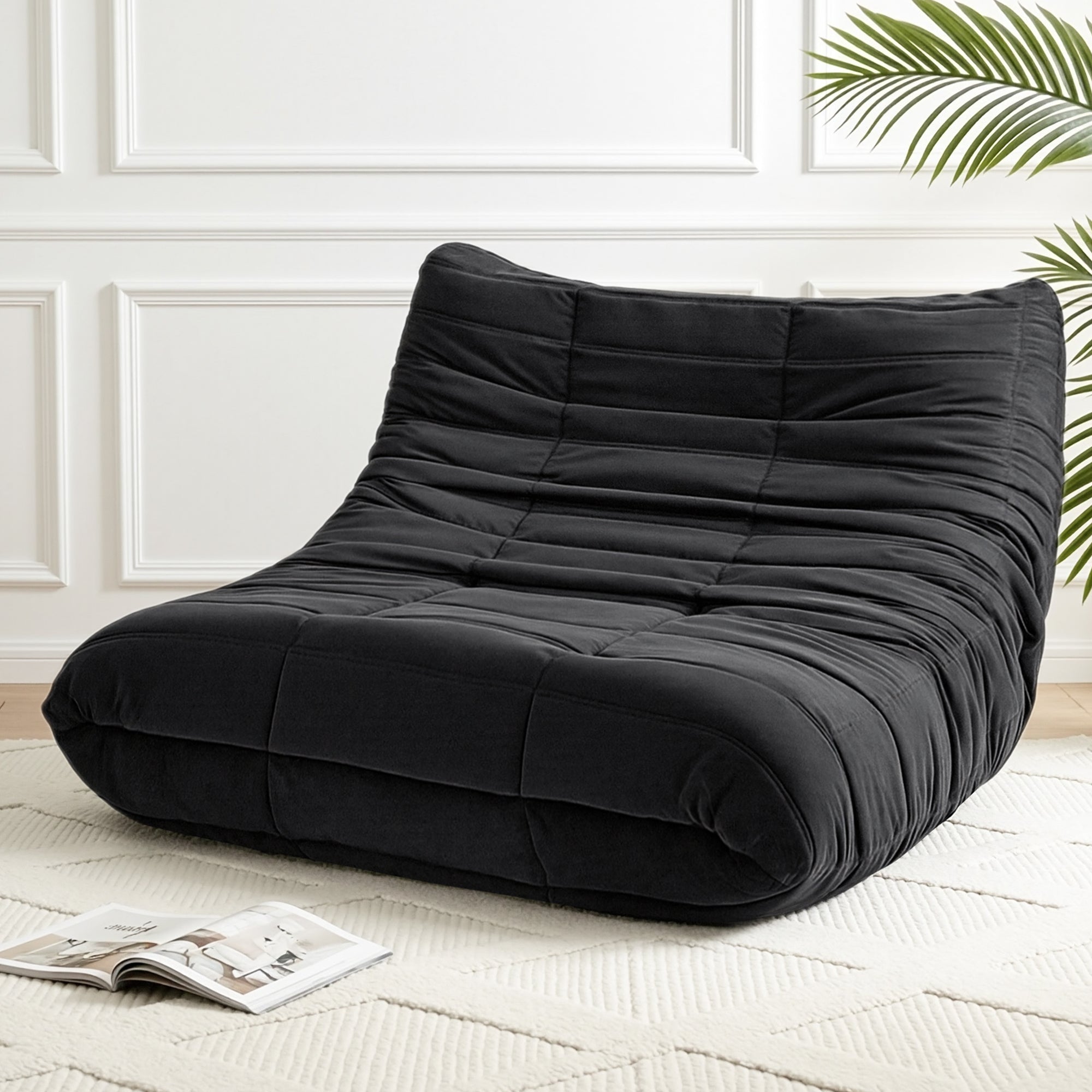 Artiss Lazy Sofa 2 Seaters Accent Caterpillar Chair Floor Couch Armless Lounge-Furniture > Sofas > Sofas & Sofa Beds-PEROZ Accessories