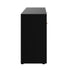 Oikiture Sideboard High Gloss 4 Doors 2 Drawers Black-Sideboards-PEROZ Accessories
