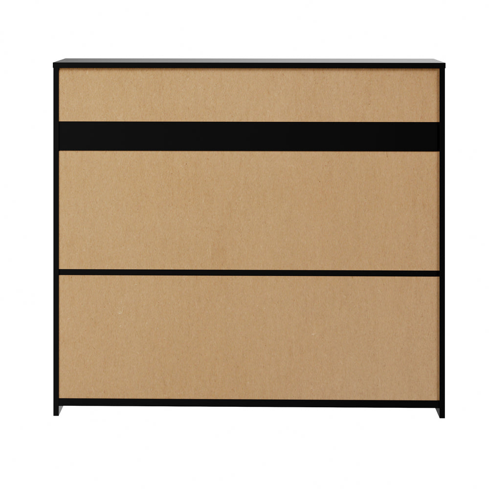 Oikiture Buffet Sideboard LED RGB High Gloss 2 Doors Black-Sideboards-PEROZ Accessories