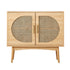 Oikiture Sideboard Cabinet Buffet Rattan Furniture Cupboard Hallway Shelf Wood-Sideboards-PEROZ Accessories