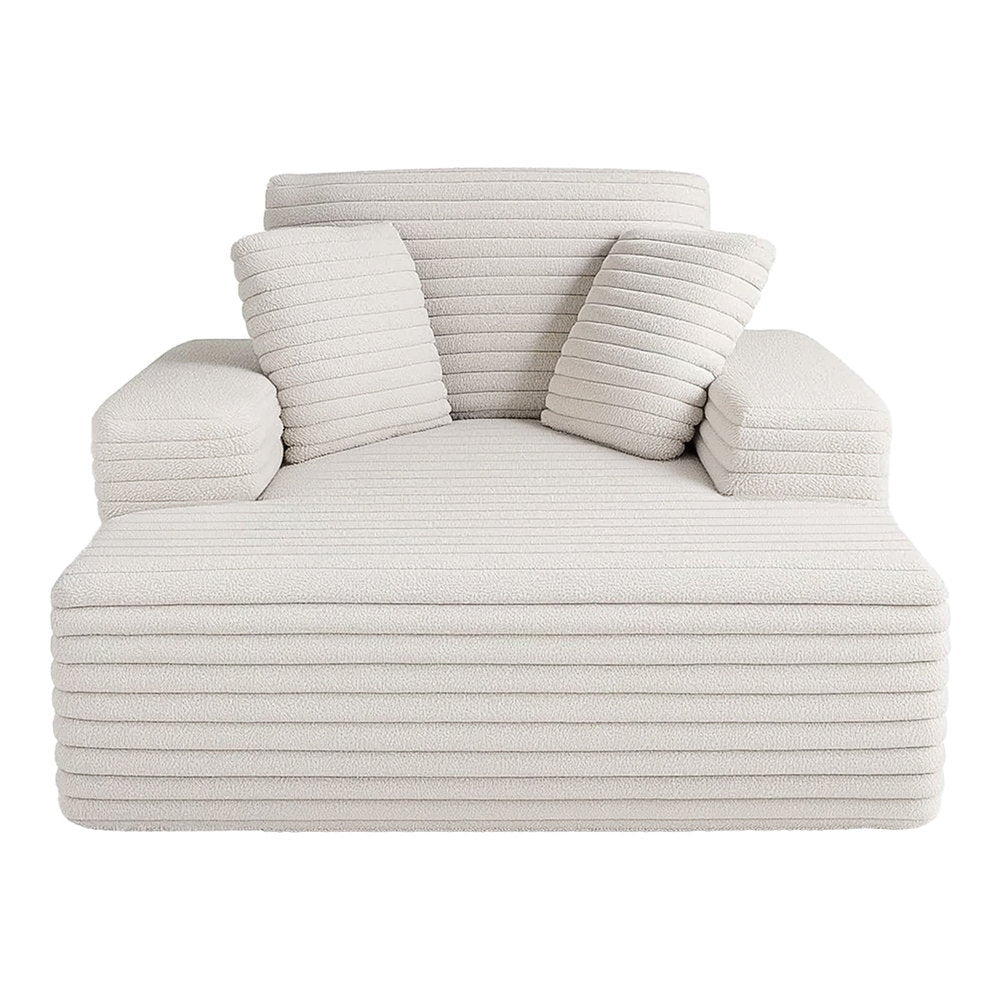 Artiss Sofa Bed Lounge Chair Recliner Couch Reading Chairs Sleeper Cloud Sofas Faux Fur Fabric-Furniture > Sofas > Sofas & Sofa Beds-PEROZ Accessories