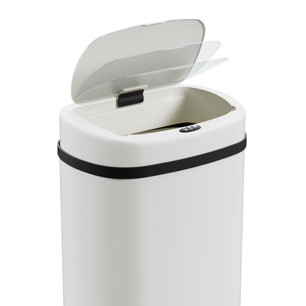 Devanti 50L Sensor Bin Motion Rubbish Automatic White-Appliances > Kitchen Appliances-PEROZ Accessories