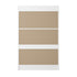 Oikiture Sideboard Buffet Cupboard 3 Chest of Drawers White-Sideboard-PEROZ Accessories