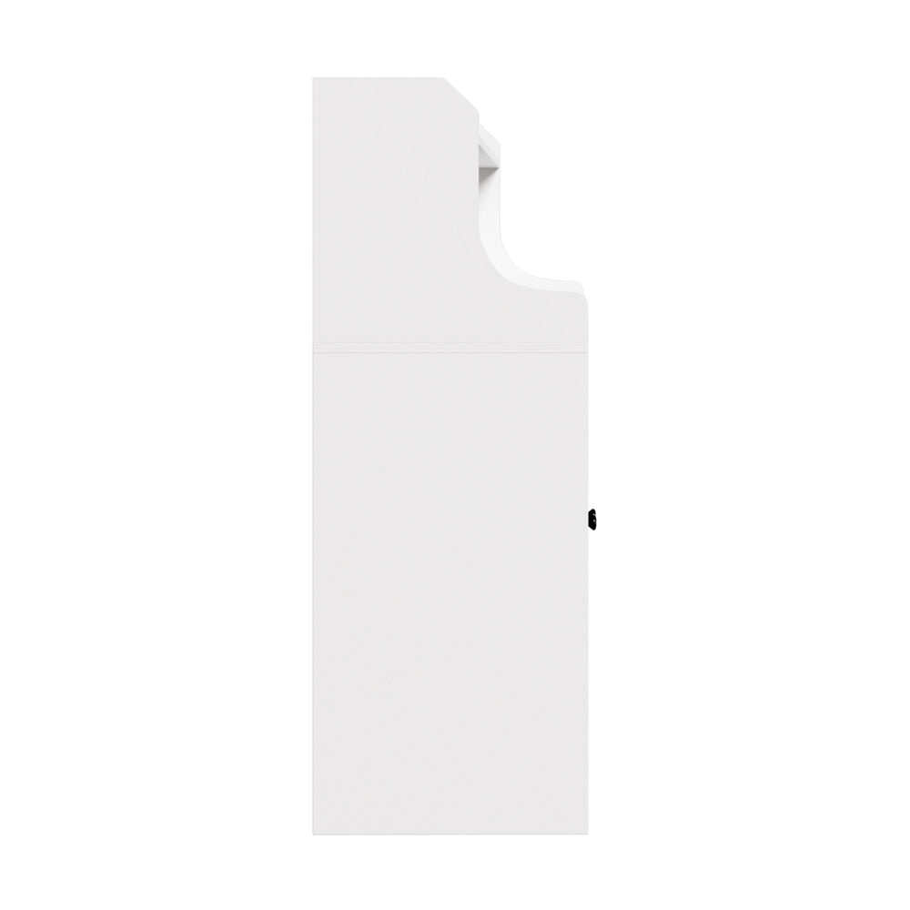 Oikiture Buffet Sideboard Cupboard 2 Doors Hallway Table White-Sideboard-PEROZ Accessories