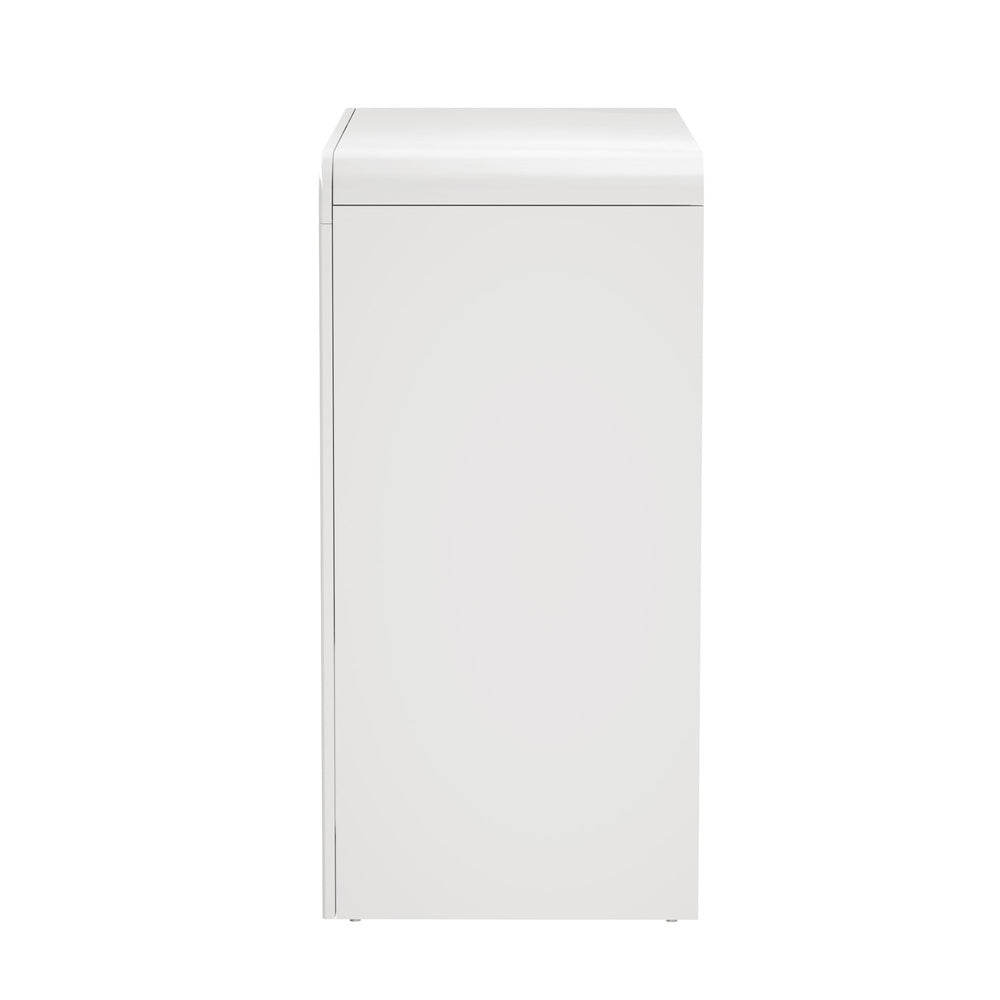 Oikiture Buffet Sideboard Storage Cabinet 2 Doors Cupboard White-Sideboard-PEROZ Accessories