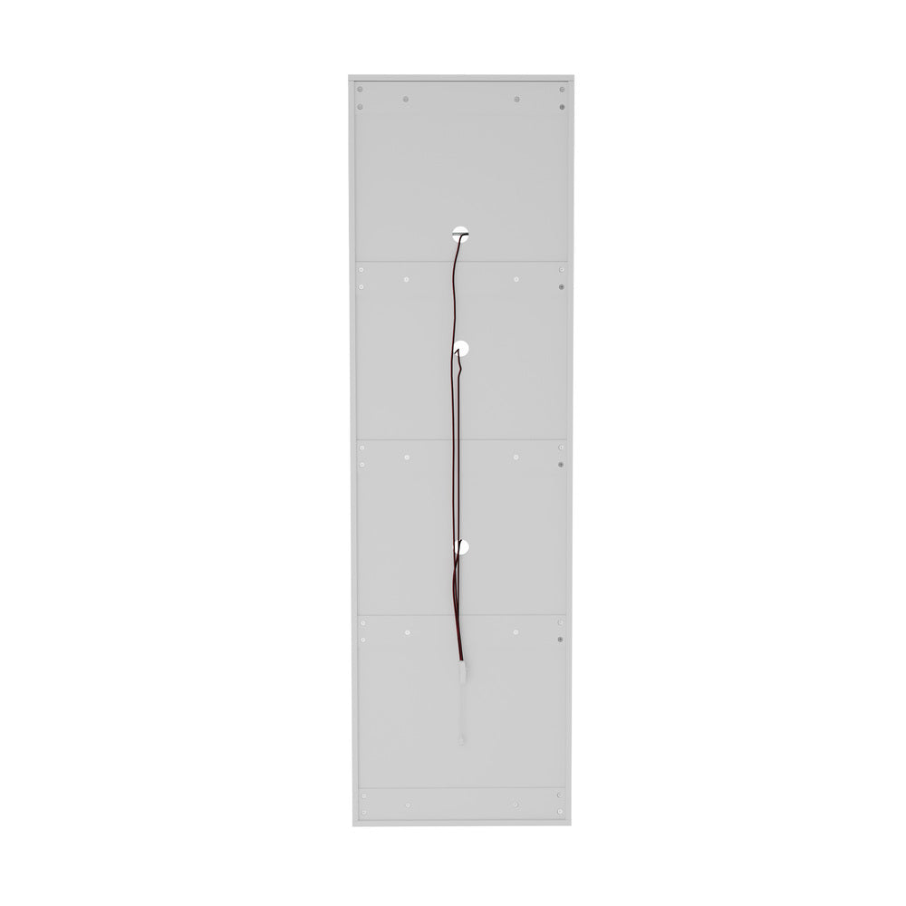 Oikiture Buffet Sideboard LED High Gloss Glass Door White-Sideboard-PEROZ Accessories