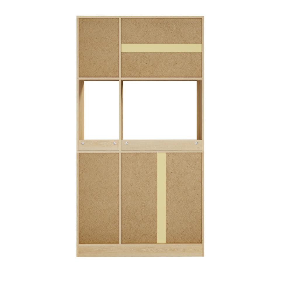 Oikiture Buffet Sideboard Storage Cabinet Kitchen Pantry Cupboard-Sideboard-PEROZ Accessories