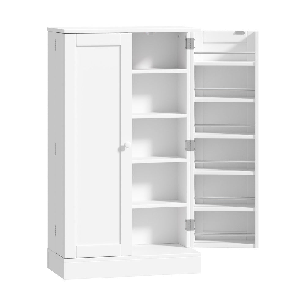 Oikiture Buffet Sideboard Cabinet 2 Doors Cupboard Pantry Kitchen Storage White-Sideboard-PEROZ Accessories