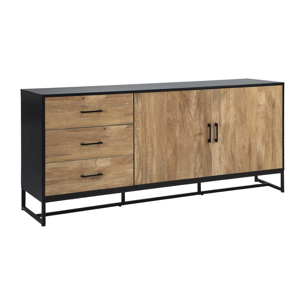 Oikiture Buffet Sideboard Cupboard Cabinet 3 Drawers 2 Door-Sideboard-PEROZ Accessories