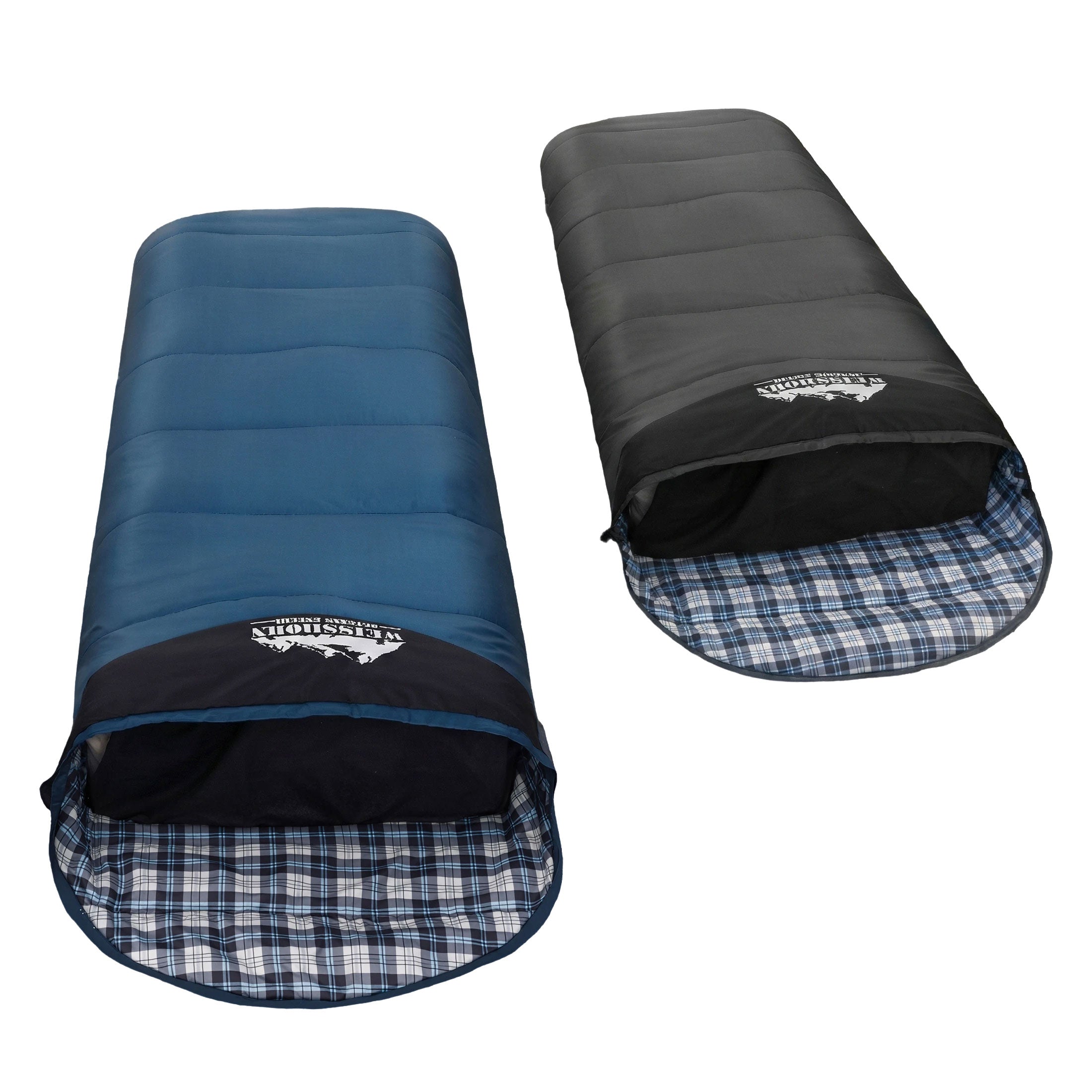 Weisshorn Sleeping Bag Set of 2 Single Thermal Camping Hiking Tent 0℃-Outdoor Recreation > Camping > Sleeping Bags-PEROZ Accessories