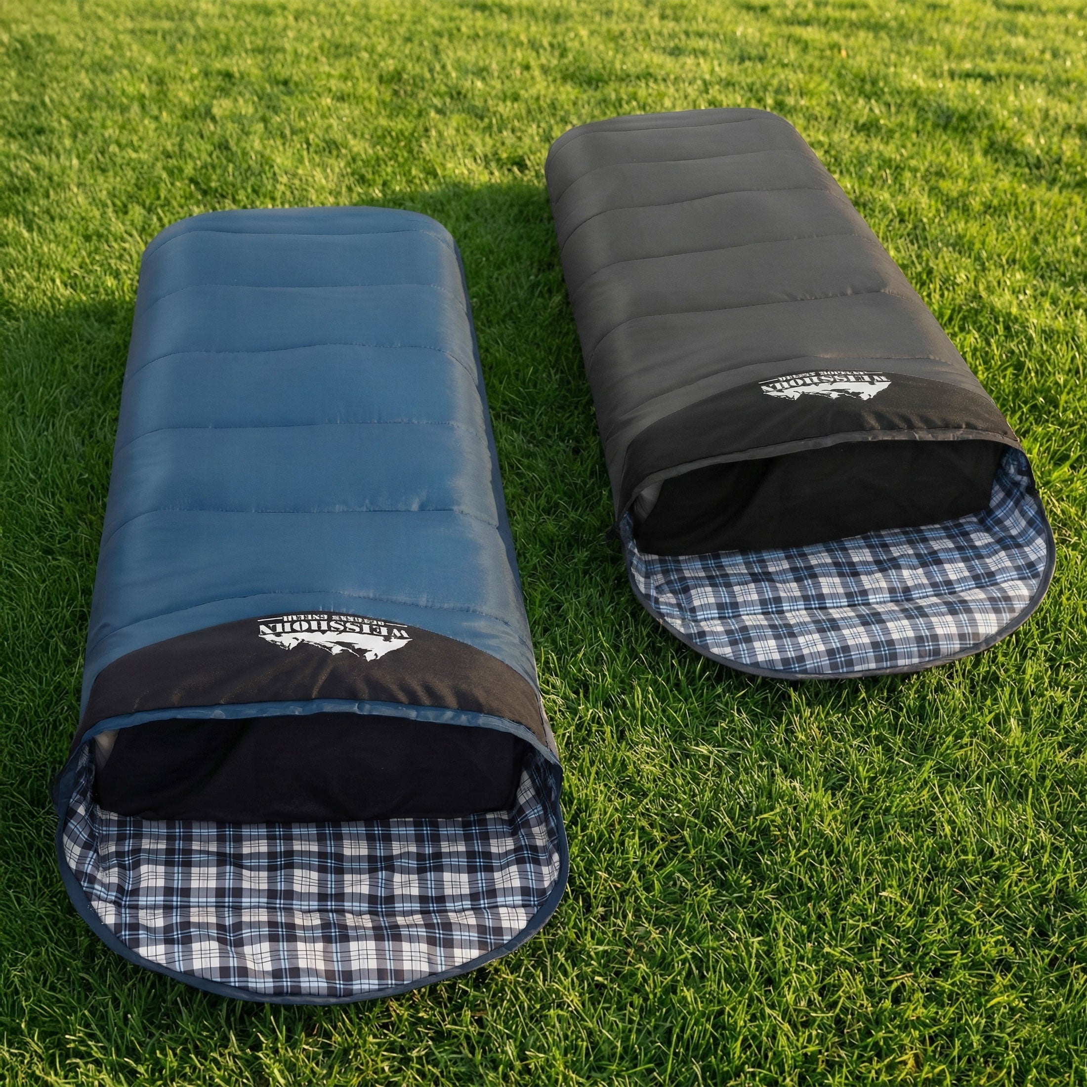 Weisshorn Sleeping Bag Set of 2 Single Thermal Camping Hiking Tent 0℃-Outdoor Recreation > Camping > Sleeping Bags-PEROZ Accessories