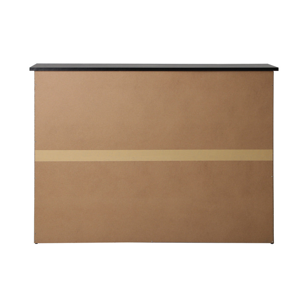 Oikiture Buffet Sideboard Kitchen Hallway Drawers Table Black-Sideboard-PEROZ Accessories