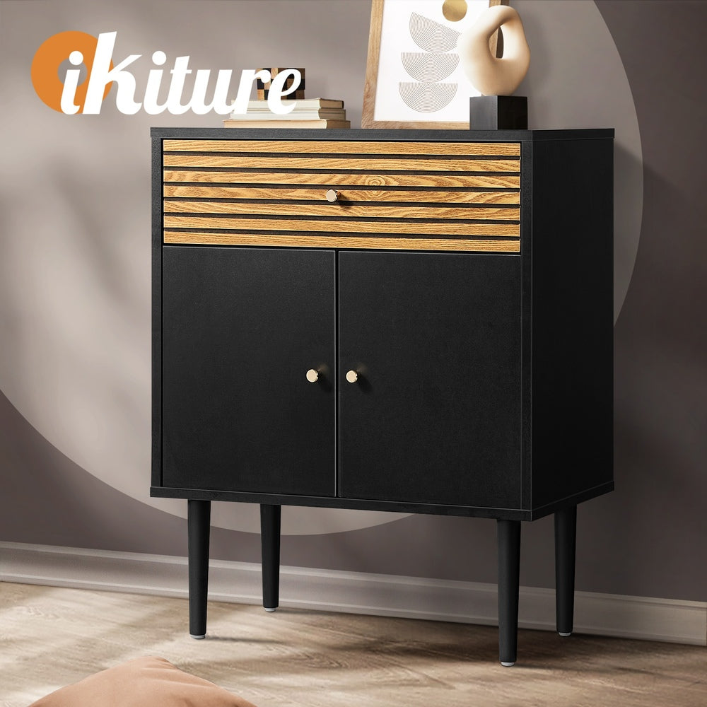 Oikiture Sideboard Buffet Storage Cabinet Hallway Kitchen Cupboard Drawers Table-Sideboard-PEROZ Accessories