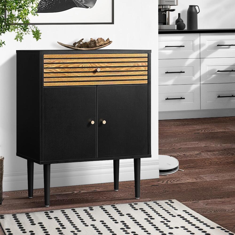 Oikiture Sideboard Buffet Storage Cabinet Hallway Kitchen Cupboard Drawers Table-Sideboard-PEROZ Accessories