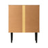 Oikiture 2x Sideboard Buffet Storage Cabinet Cupboard Black and Wood-Sideboard-PEROZ Accessories