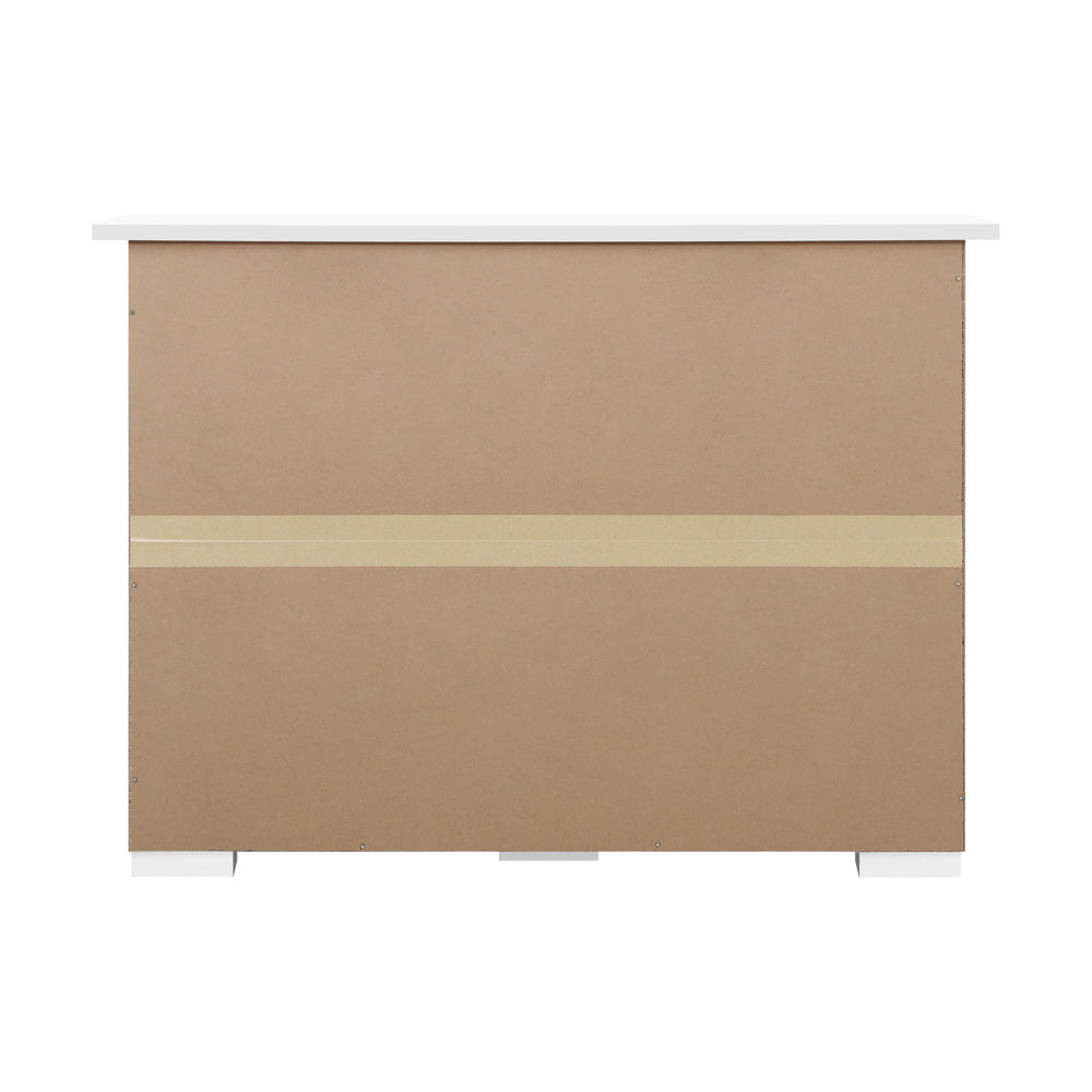 Oikiture Sideboard Buffet Side Hallway Table Floor Cabinets Desk Storage Cupboard Shelf Home Furniture _White-Sideboard-PEROZ Accessories