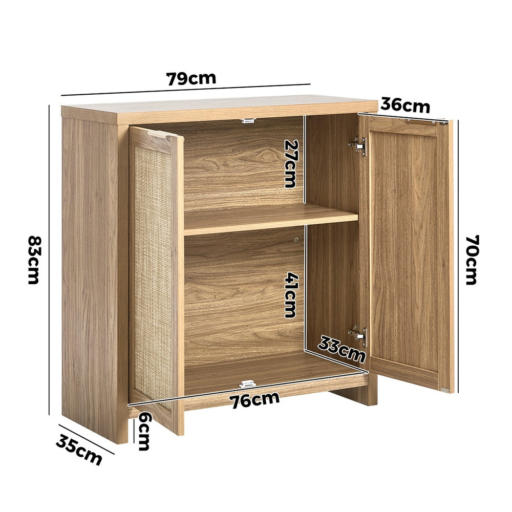 Oikiture 2x Buffet Sideboard Storage Cabinet Cupboard Hallway Table-Sideboard-PEROZ Accessories