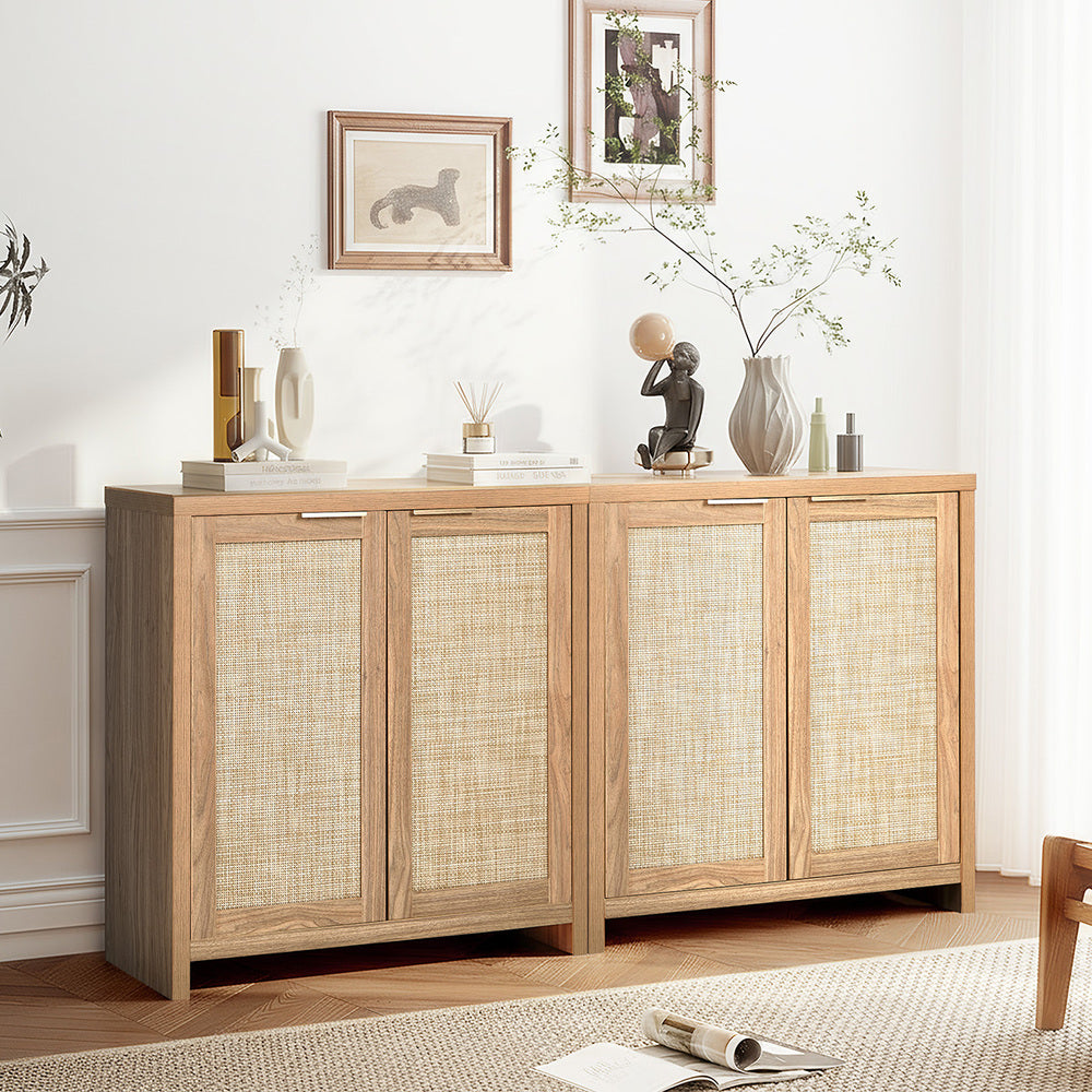 Oikiture 2x Buffet Sideboard Storage Cabinet Cupboard Hallway Table-Sideboard-PEROZ Accessories