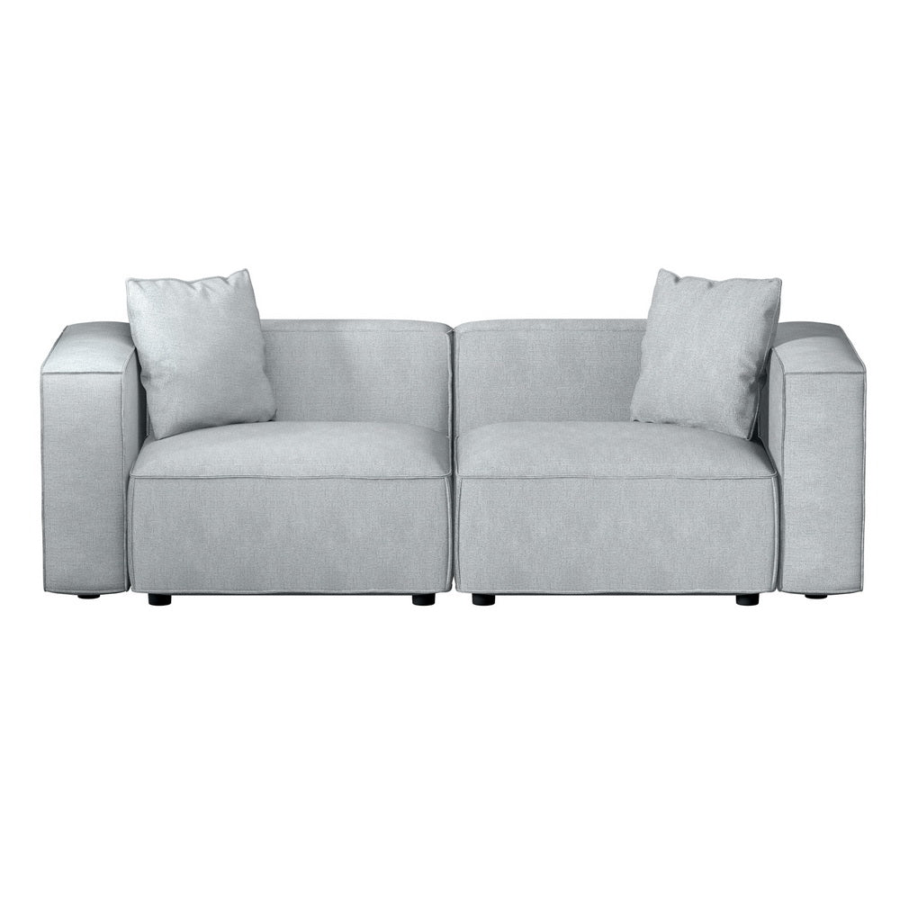 Artiss Modular Sofa Chaise Set 2-Seater Grey-Furniture > Living Room-PEROZ Accessories