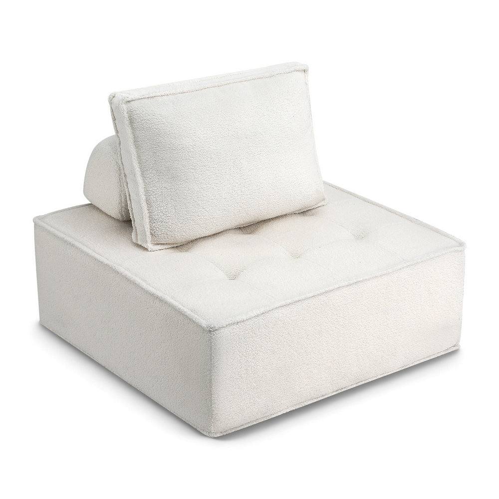 Artiss 3 Floor Sofa Lounge Chair with Pillow-Furniture > Sofas > Sofas & Sofa Beds-PEROZ Accessories