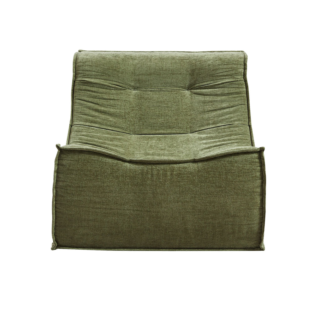 Artiss Floor Sofa Armless Chenille No Assembly Removable Cover Green-Furniture > Sofas > Sofas & Sofa Beds-PEROZ Accessories