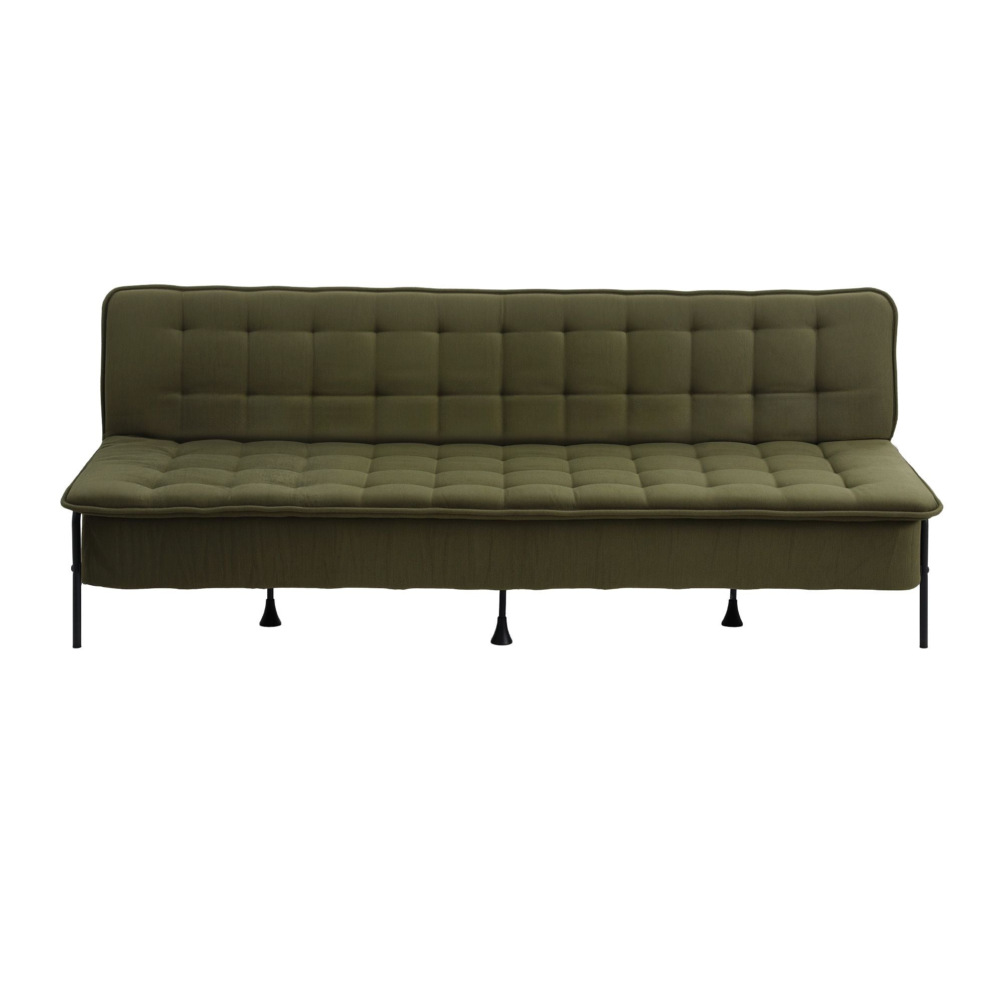 Artiss Sofa Bed, 1.9m 3-Seater Soft Innerspring Adjustable Couch Futon Chair for Apartment Dorm Living Room Office Study Bedroom, Green-Furniture > Sofas > Sofas & Sofa Beds-PEROZ Accessories