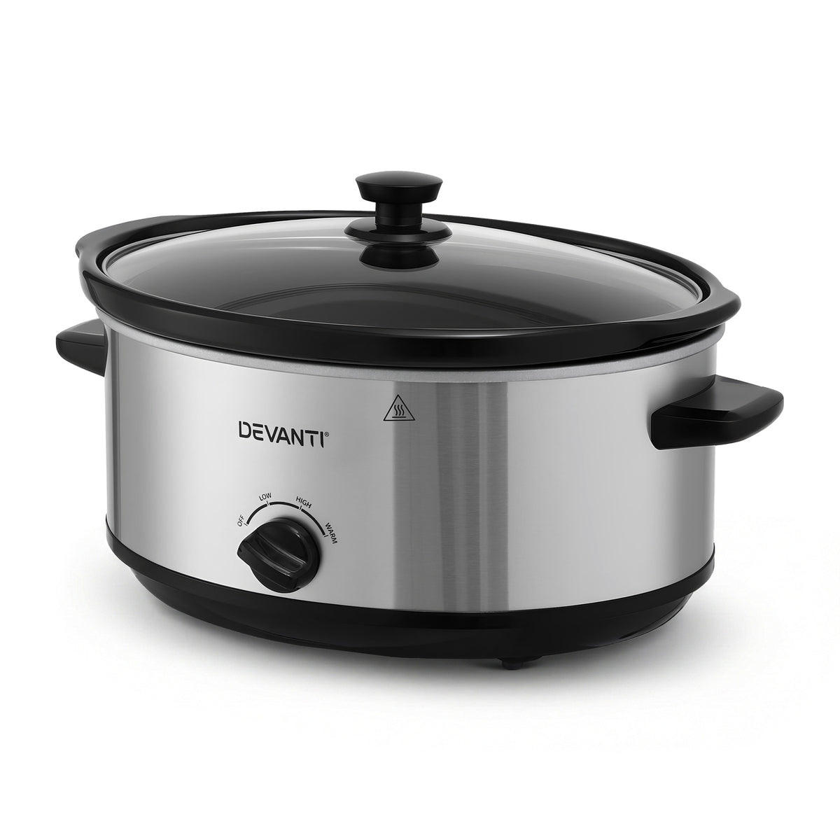 Devanti 6.5L Slow Cooker Electric Multi Cooker with 3 Heat Settings and Keep Warm Function-Appliances > Kitchen Appliances > Rice Cookers & Steamers-PEROZ Accessories
