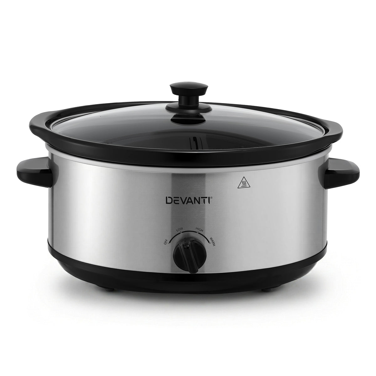 Devanti 6.5L Slow Cooker Electric Multi Cooker with 3 Heat Settings and Keep Warm Function-Appliances > Kitchen Appliances > Rice Cookers & Steamers-PEROZ Accessories