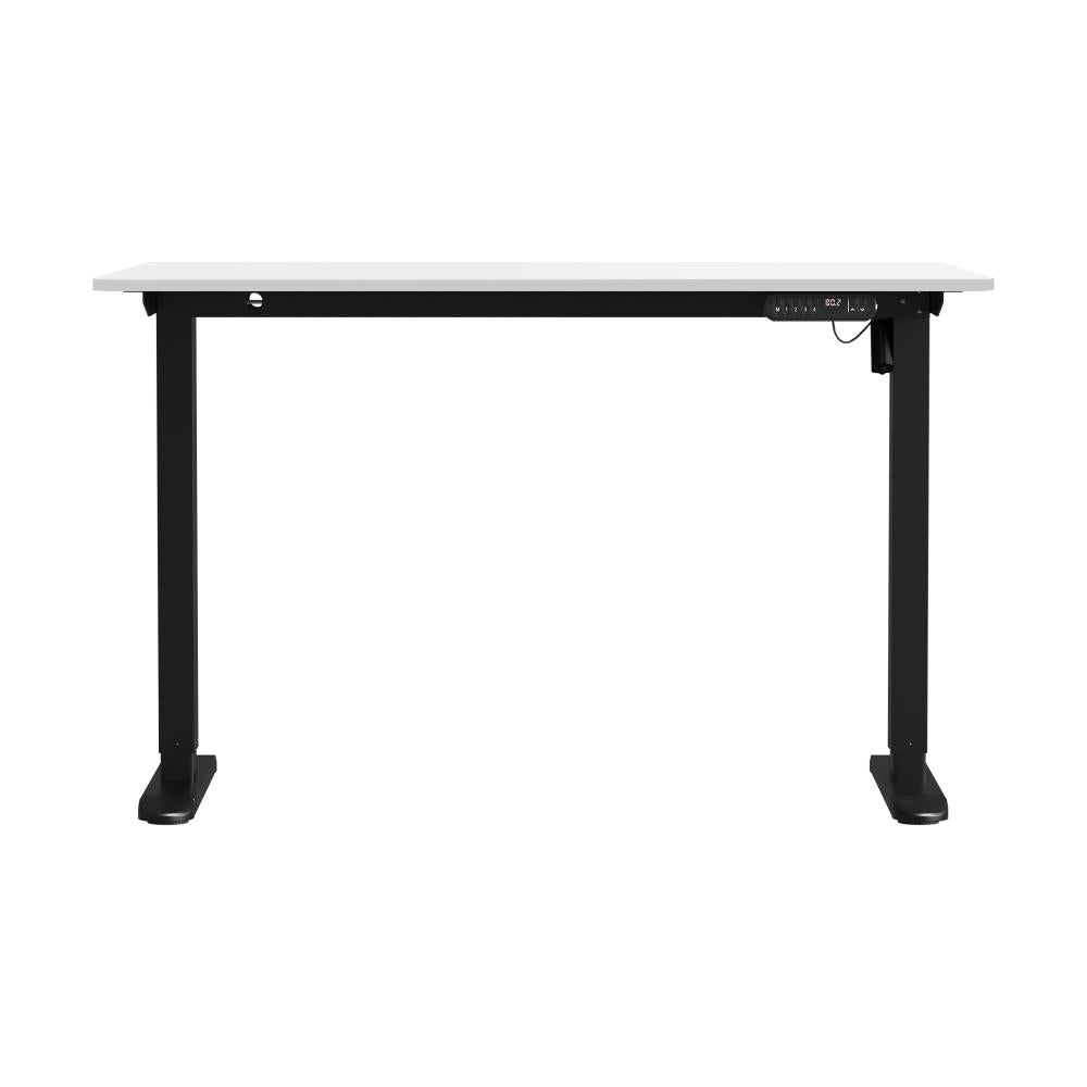 Oikiture 120CM Electric Standing Desk Single Motor Black&White-Standing Desks-PEROZ Accessories