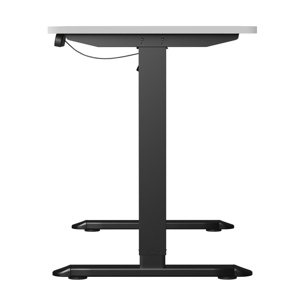 Oikiture 120CM Electric Standing Desk Single Motor Black&White-Standing Desks-PEROZ Accessories