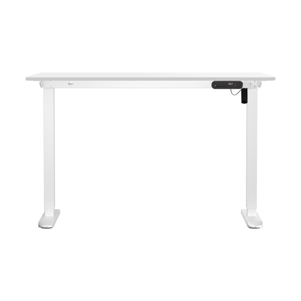 Oikiture 120CM Electric Standing Desk Single Motor White-Standing Desks-PEROZ Accessories
