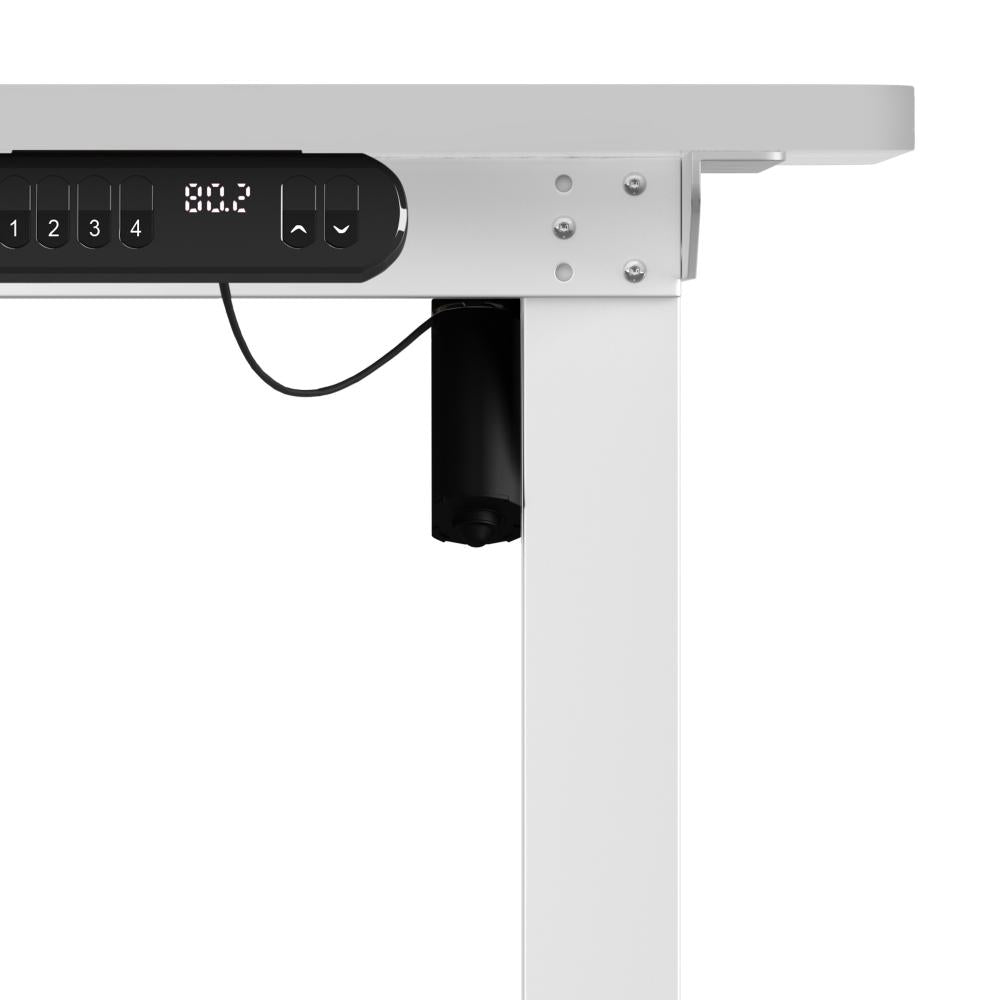 Oikiture 120CM Electric Standing Desk Single Motor White-Standing Desks-PEROZ Accessories