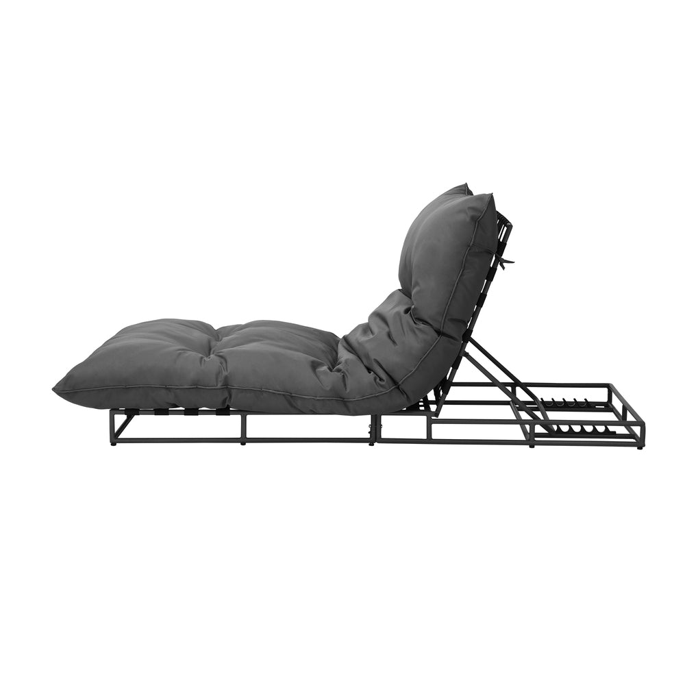 Livsip Outdoor Sun Lounger Day Bed Garden Patio Furniture Setting-Sun Bed-PEROZ Accessories