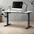 Oikiture Standing Desk Adjustable Motorised 150 Black&White-Standing Desks-PEROZ Accessories