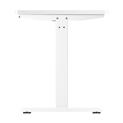 Oikiture Standing Desk Electric Height Adjustable Motorised Sit Stand Desk Rise - White/White - 1400mm x 700mm-Standing Desks-PEROZ Accessories